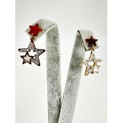 Rose Yıldızlı Küpe